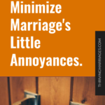 How to Minimize Marriage’s Little Annoyances.